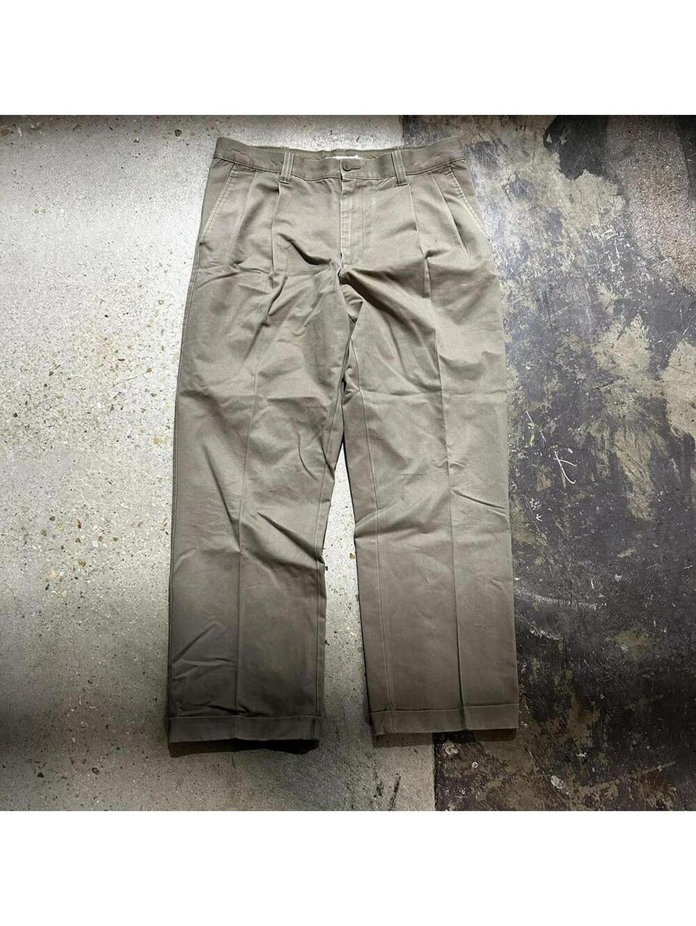 Vintage Y2K khaki Geoffrey Beene dress slacks